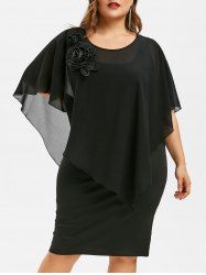 butterfly sleeve dress plus size