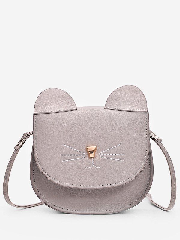 

Cat Pattern Mini Cash Shoulder Bag, Dark gray