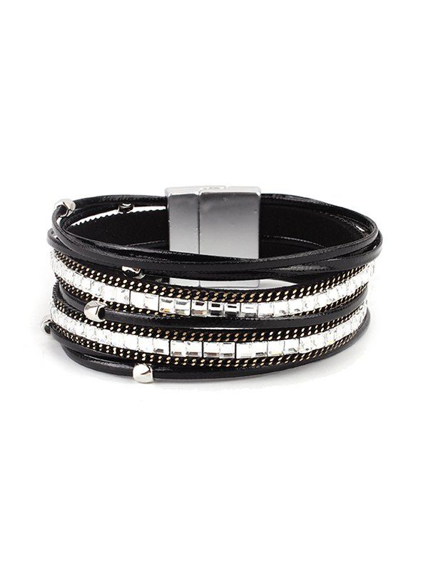 Magnetic Snap Rivet Wrap Bracelet Magnetic Snap Rivet Wrap Bracelet