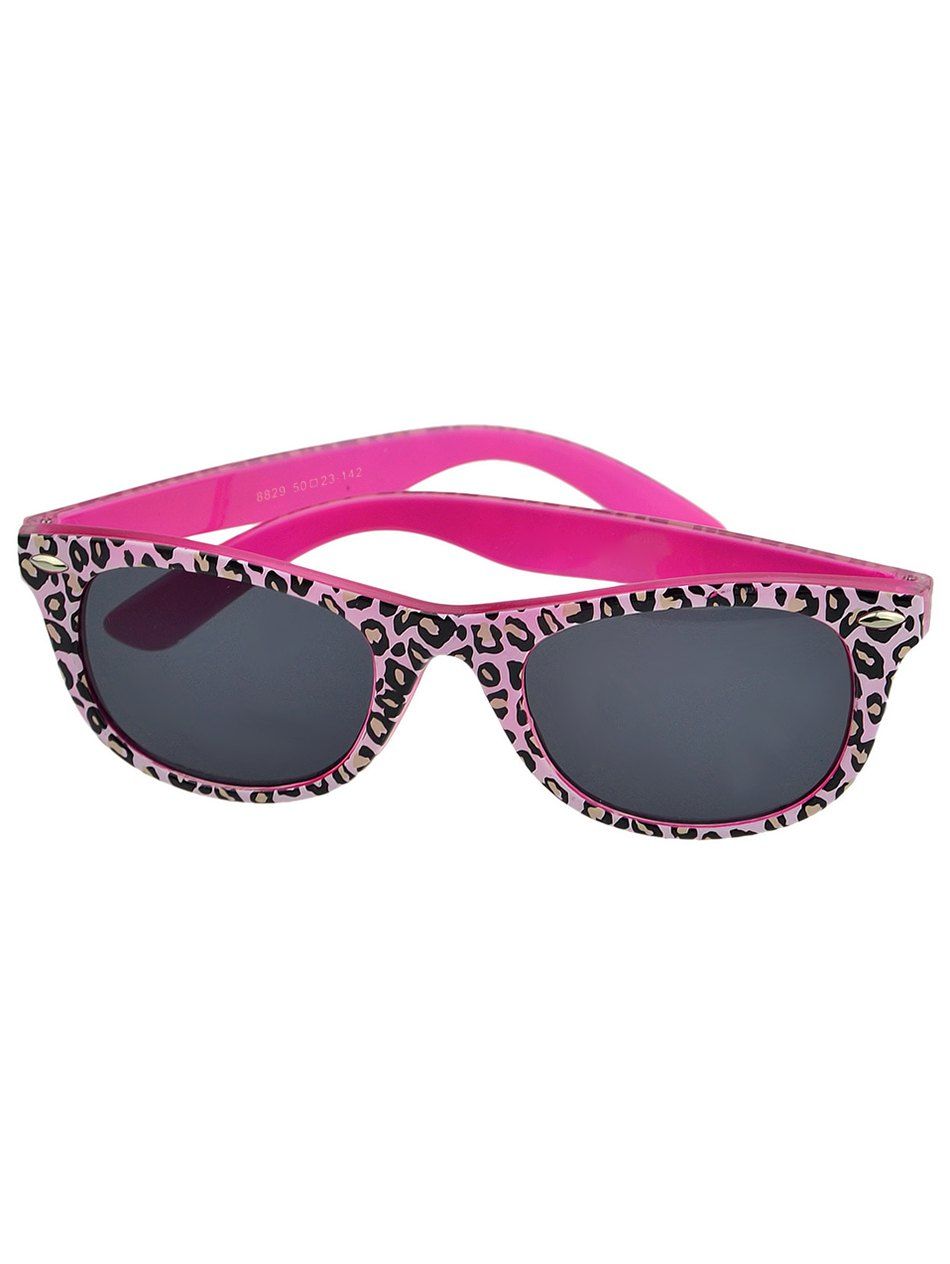 

Leopard Flower Print Outdoor Sunglasses, Rose red