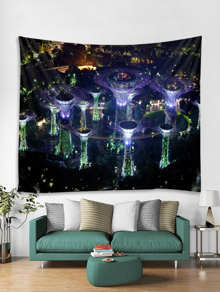 

3D Garden Tapestry Art Decoration, Purple amethyst