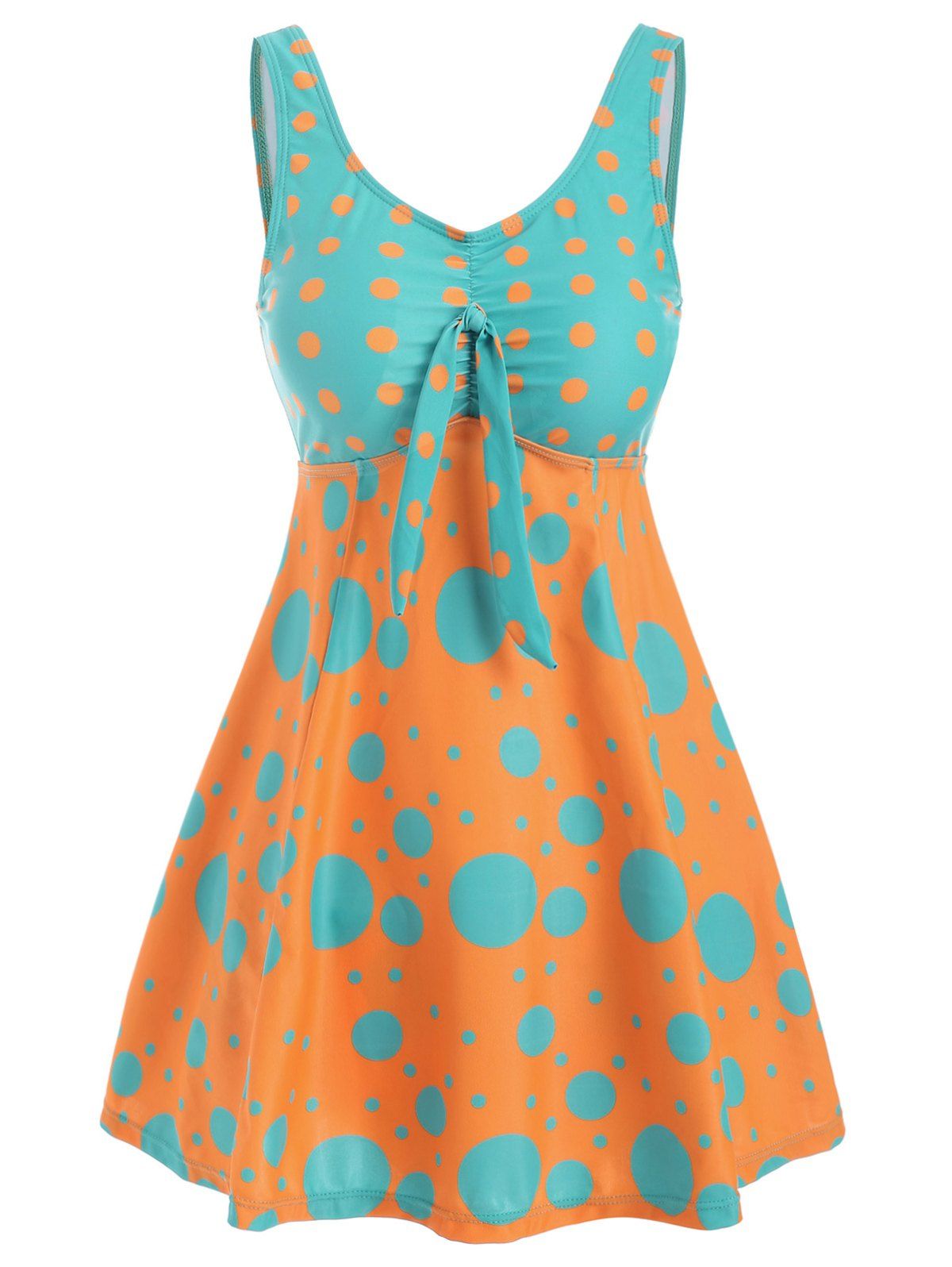 

Polka Dot Swim Dress and Bottoms Set, Multi