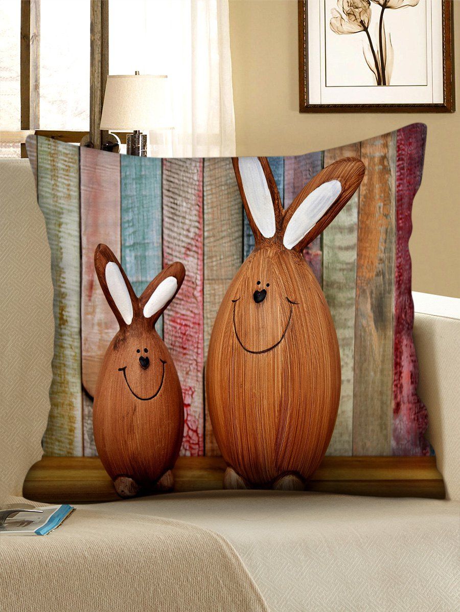 

Easter Rabbits Print Decorative Pillowcase, Multi