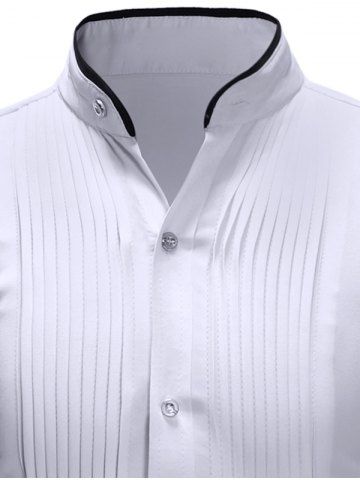 

Simple Design Long Sleeves Shirt, White