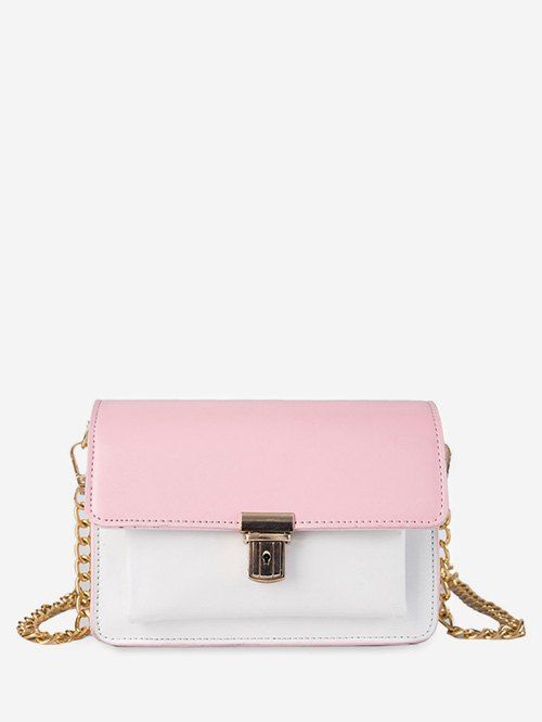 

Chain Square Shoulder Bag, Pink