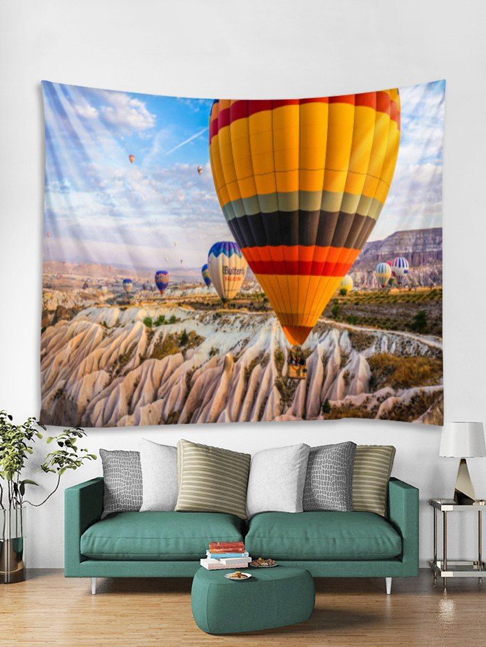 

Hot Air Balloon Tapestry Art Decoration, Camouflage green