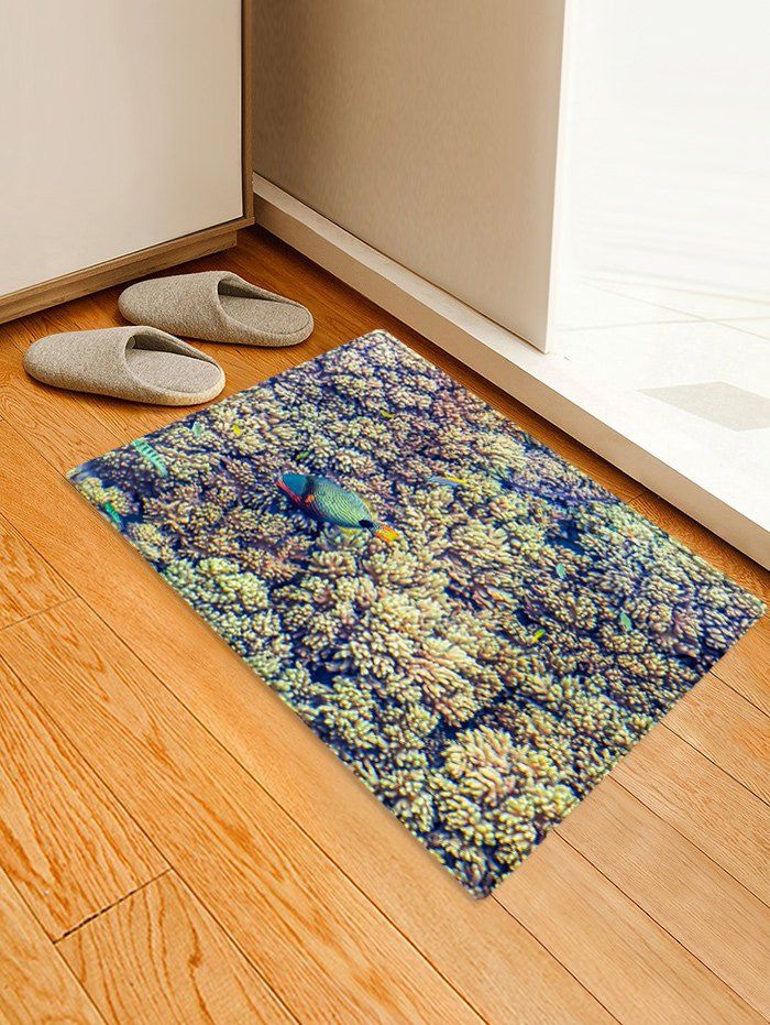 Polypite Fish Pattern Water Absorption Area Rug
