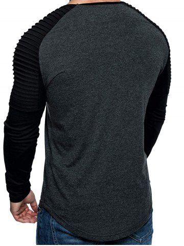 

Raglan Sleeve Contrast Baseball T-shirt, Multi-e