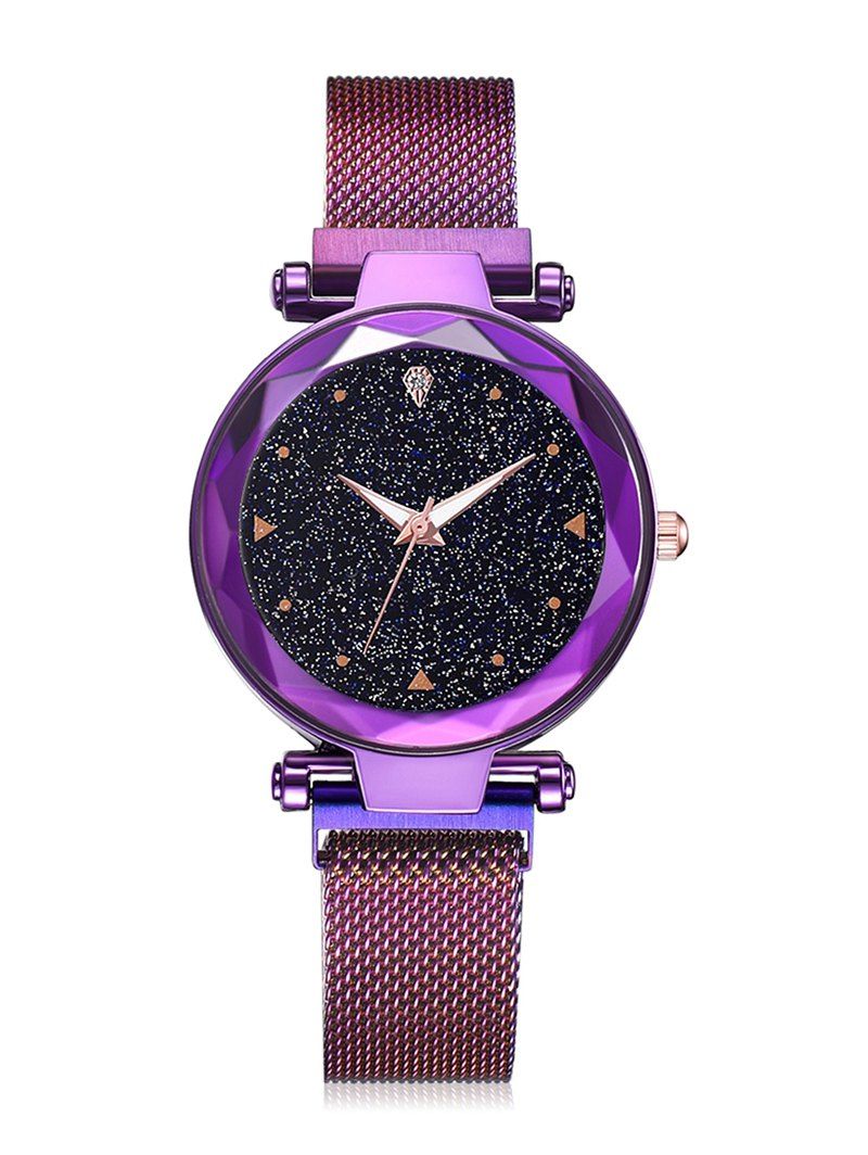

Starry Sky Noble Magnetic Buckle Quartz Watch, Purple