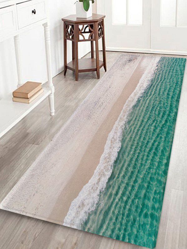 

Sea Beach Pattern Floor Rug, Multi-a