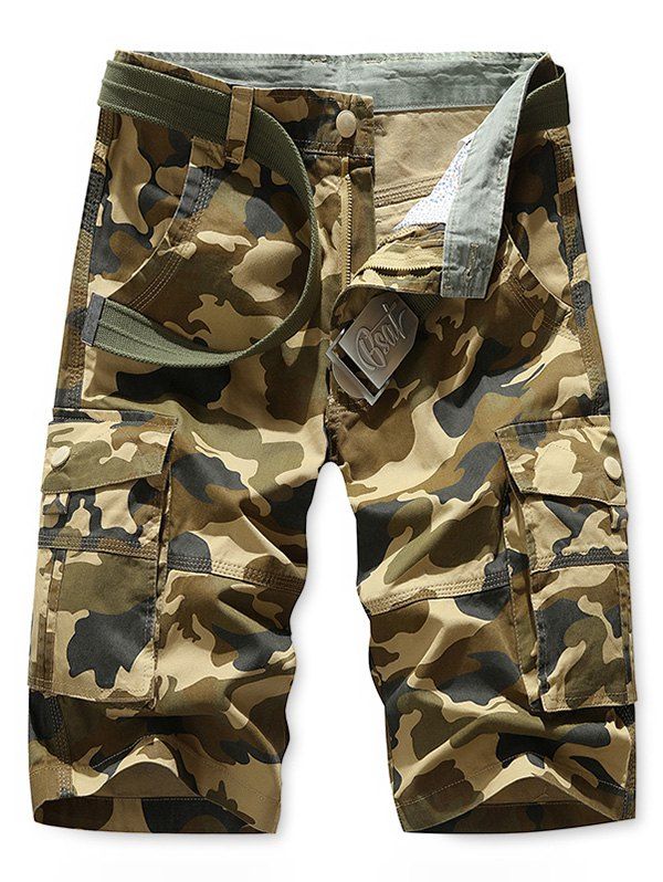 

Pocket Design Casual Cargo Shorts, Khaki