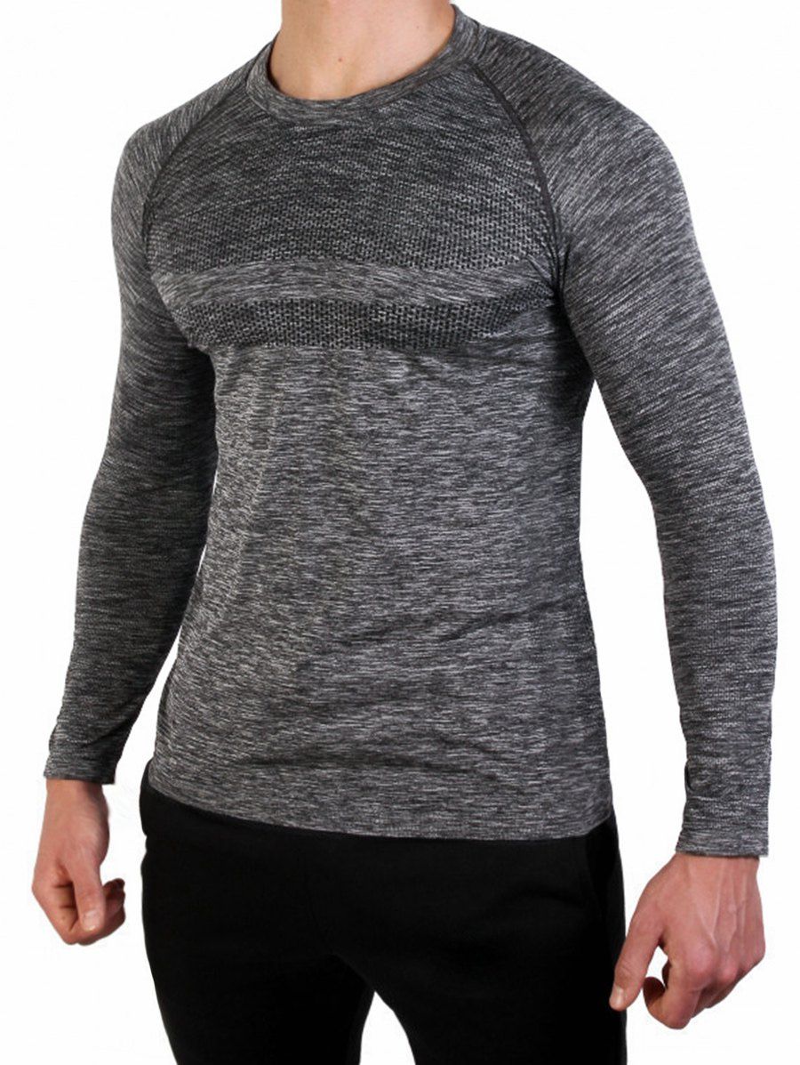 

Polka Dots Print Raglan Sleeves T-shirt, Dark gray