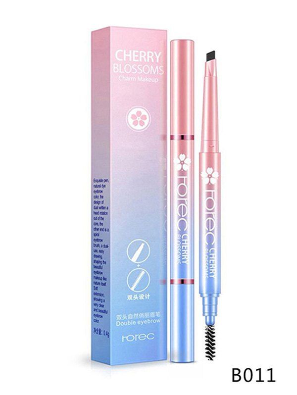

Automatic Waterproof Double-headed Natural Lasting Eyebrow Pencil, Natural black