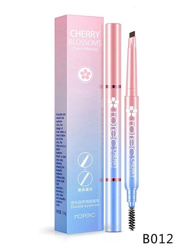 

Automatic Waterproof Double-headed Natural Lasting Eyebrow Pencil, Light brown