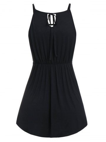 

Cut Out Cami Tank Top, Black
