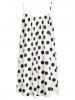Cami Polka Dot Dress with Crop T-shirt -  