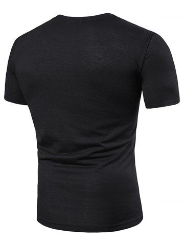 

Indian Skull Print Short Sleeve T Shirt, Black