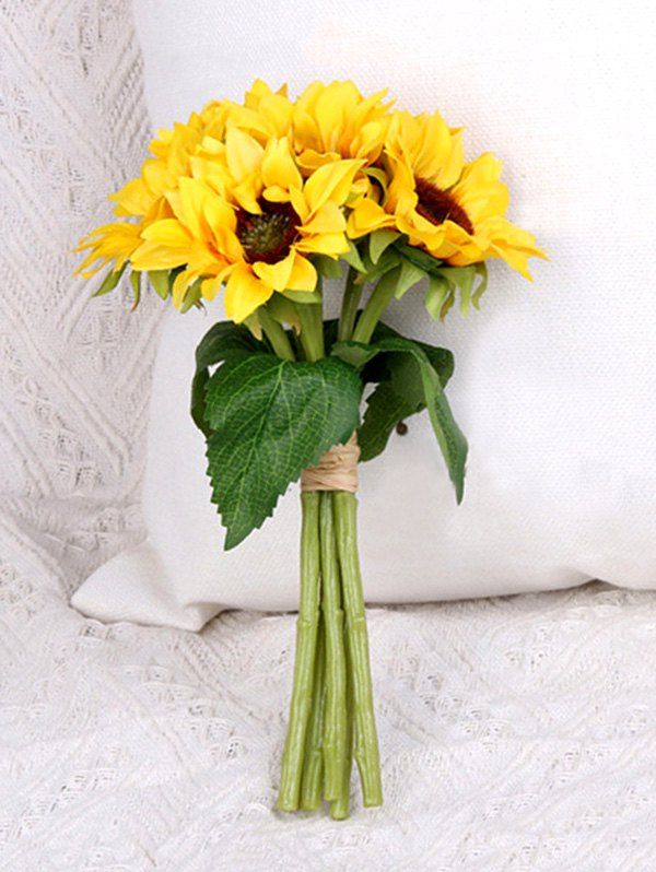 

Home Decoration 6 Pcs Artificial Sunflowers, Yellow