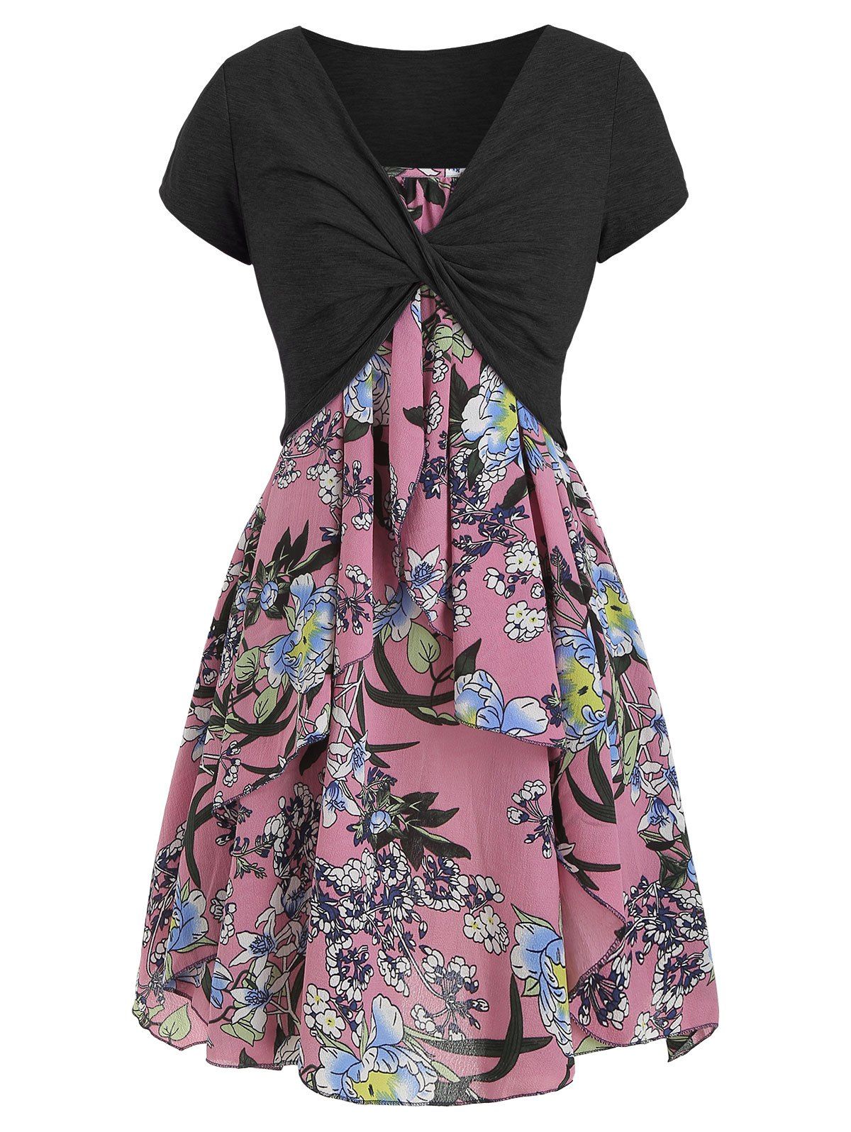 

Cami Flower Dress with Crop T-shirt, Lilac