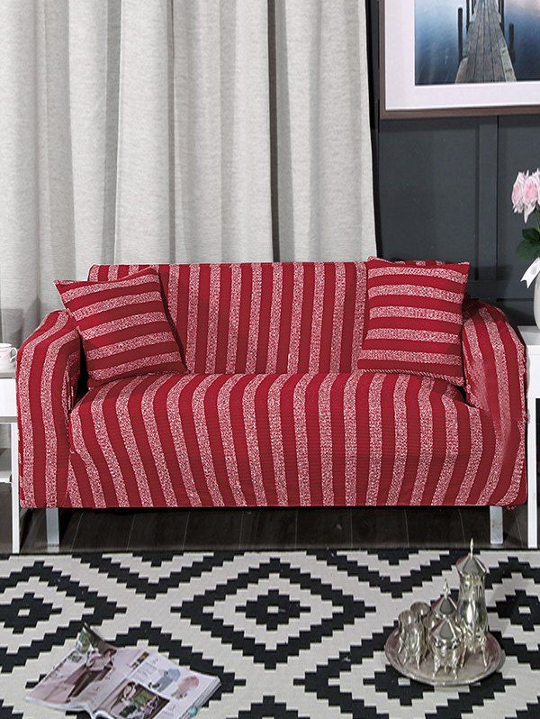 42 Off Striped Print Stretch Couch Cover Rosegal