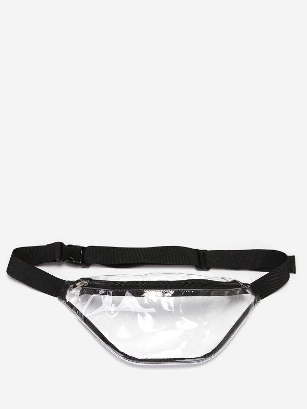 

Waterproof Transparent Stylish Outdoors Crossbody Bag, Black