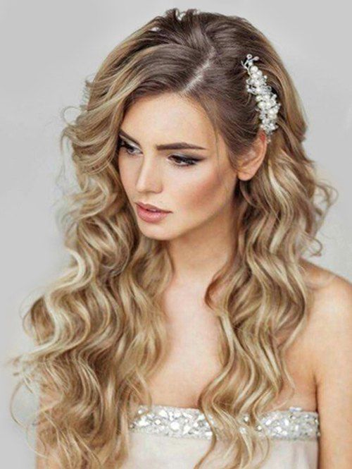 

Middle Part Long Colormix Synthetic Wavy Wig, Multi