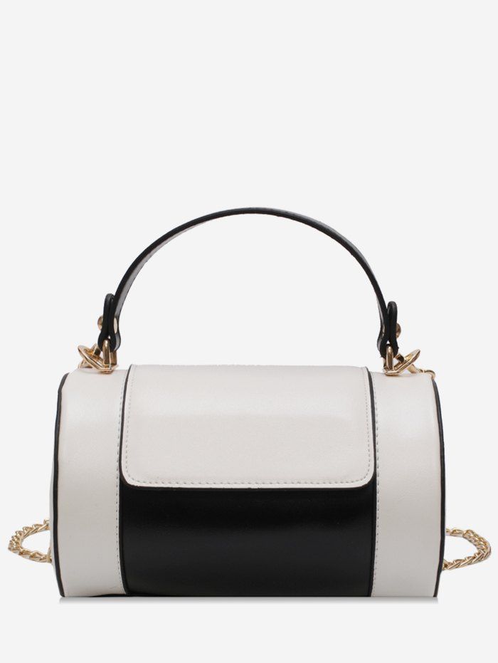 

Leather Jointed Small Shoulder Bag, Black