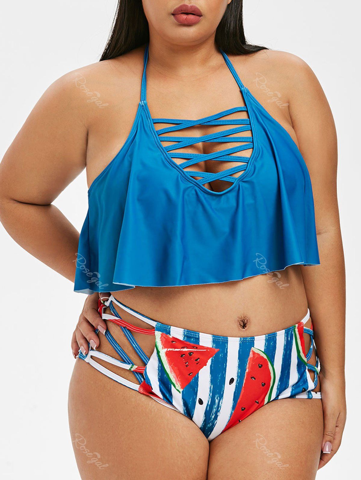 plus size watermelon swimsuit