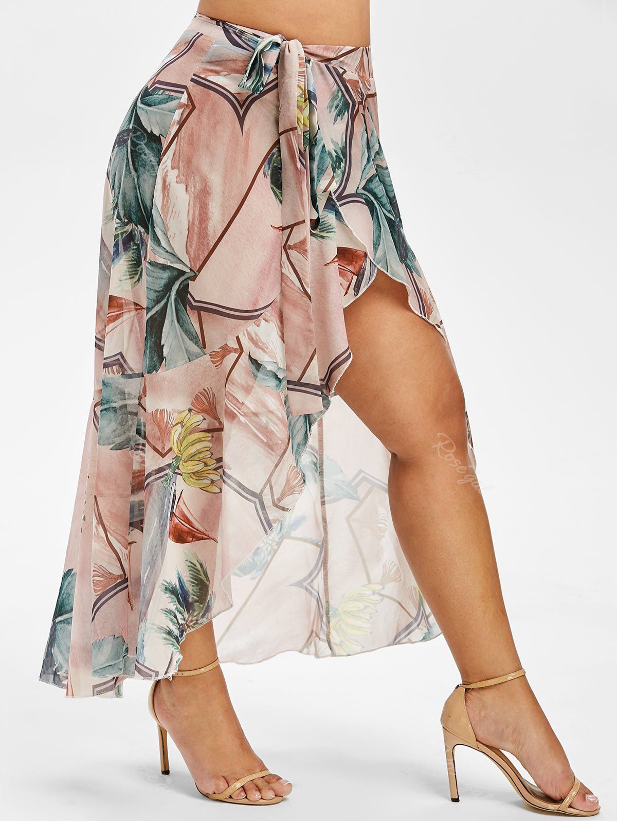 plus size swim wrap skirt