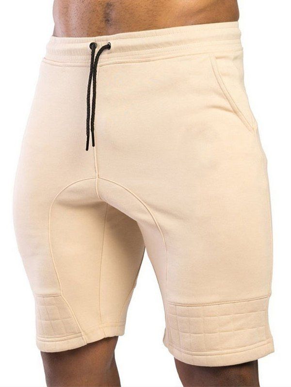 

Two Tone Patch Casual Shorts, Yellow