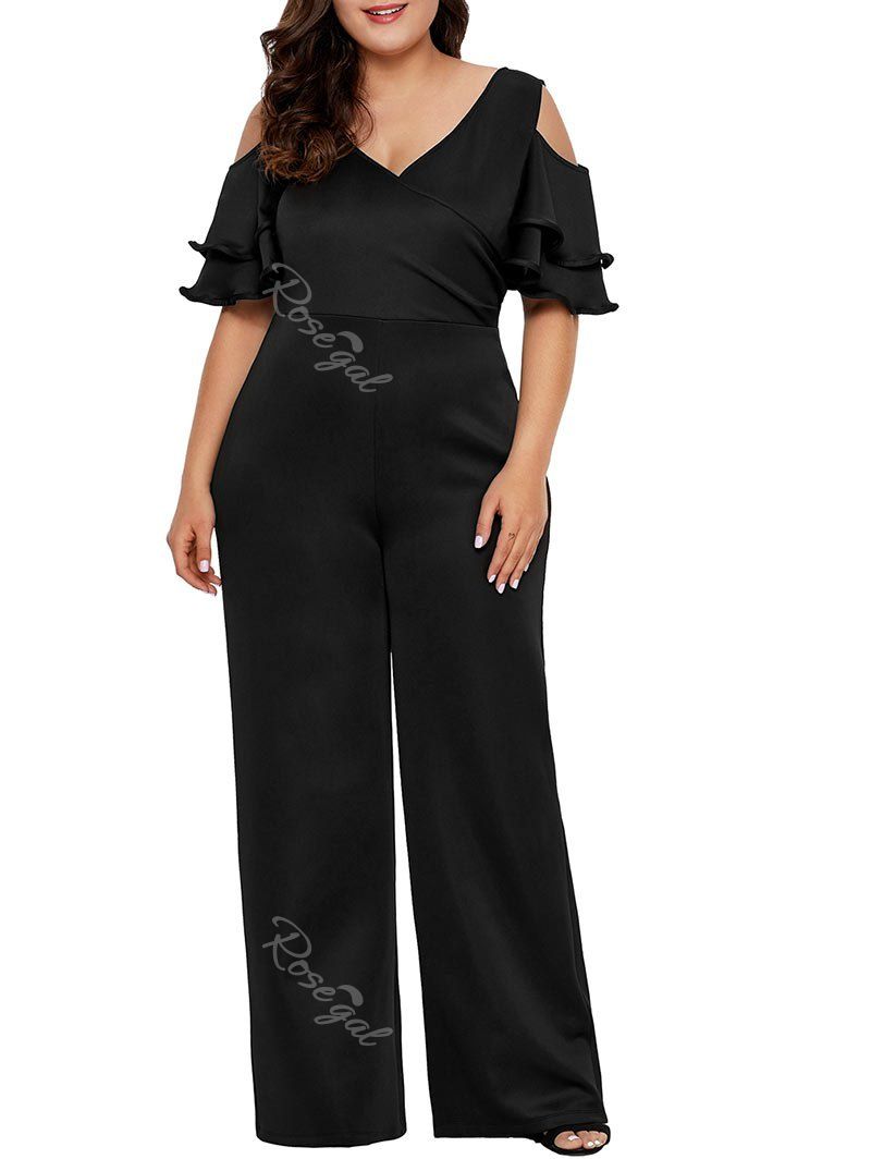 layered jumpsuit plus size
