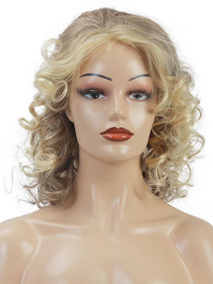 

Medium Deep Curly Human Hair Wig, Multi