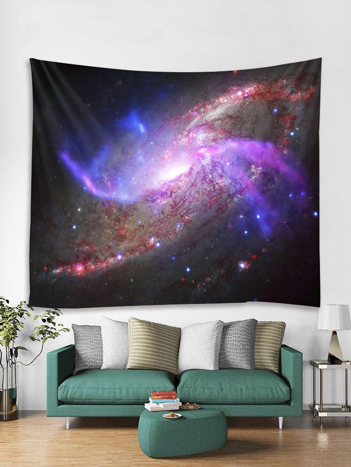 

Black Hole Starry Sky Tapestry Art Decoration, Purple amethyst
