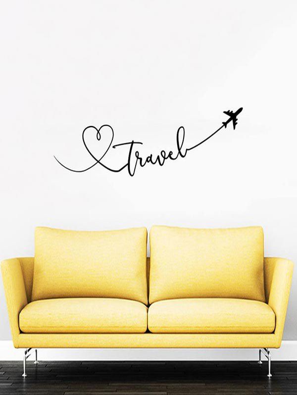 

Love Arrow Pattern Wall Stickers, Black