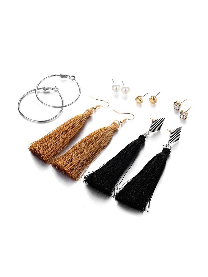 

Bohemian Style Alloy Earrings Set, Multi