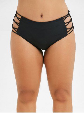 

Plus Size Criss Cross Beach Bottom, Black