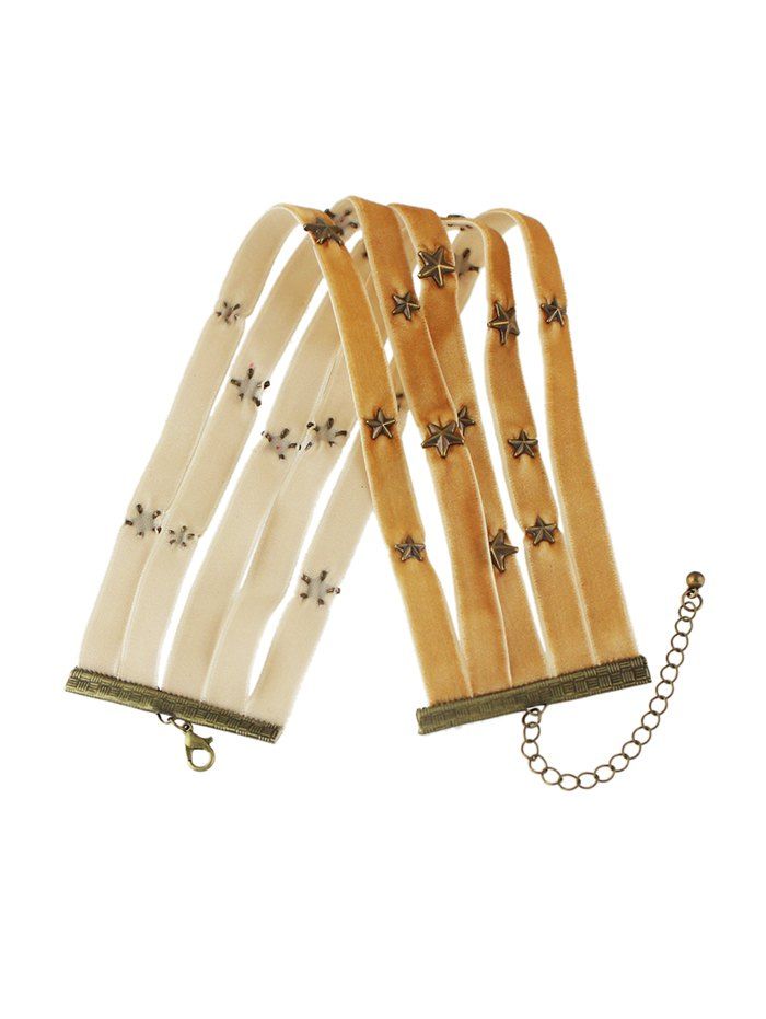 

Star Wide Choker Necklace, Bee yellow