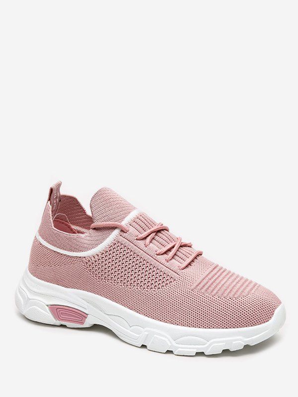 

Casual Lace-up Design Sport Sneakers, Pink