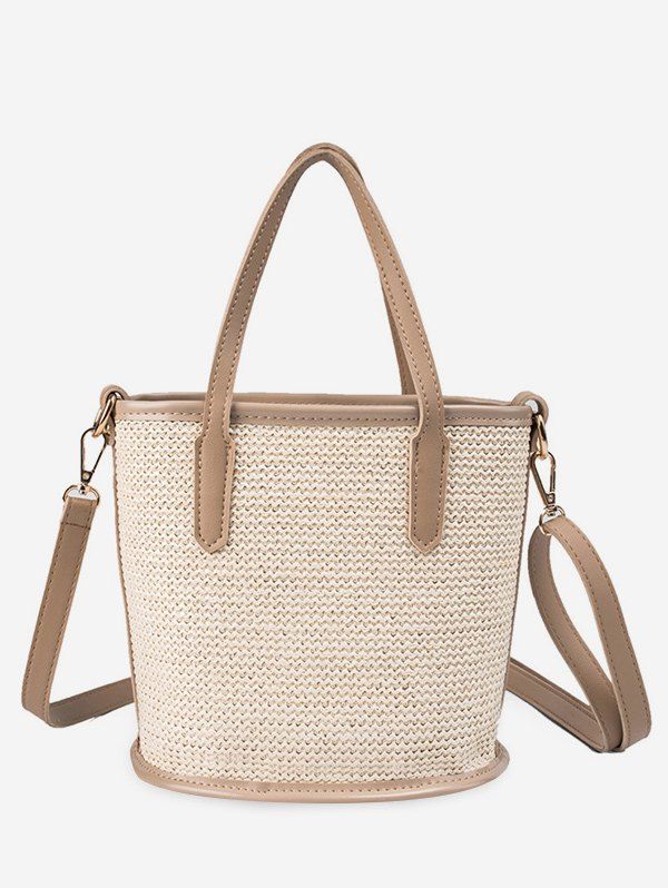 

Simple Design Large Capacity Shoulder Bag, Beige