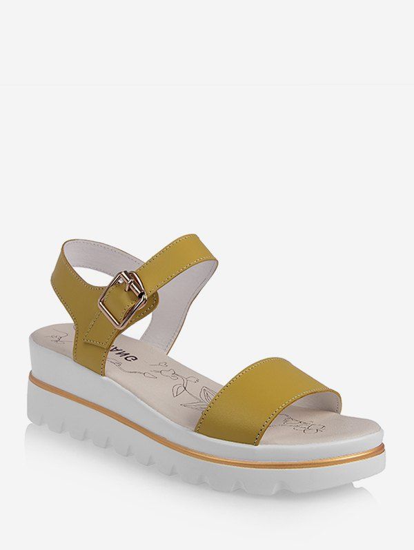 

Casual Breathable Platform Sandals, Goldenrod