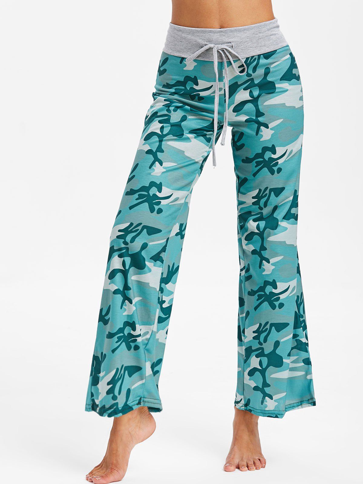 

Casual Drawstring Waist Pants, Multi-b