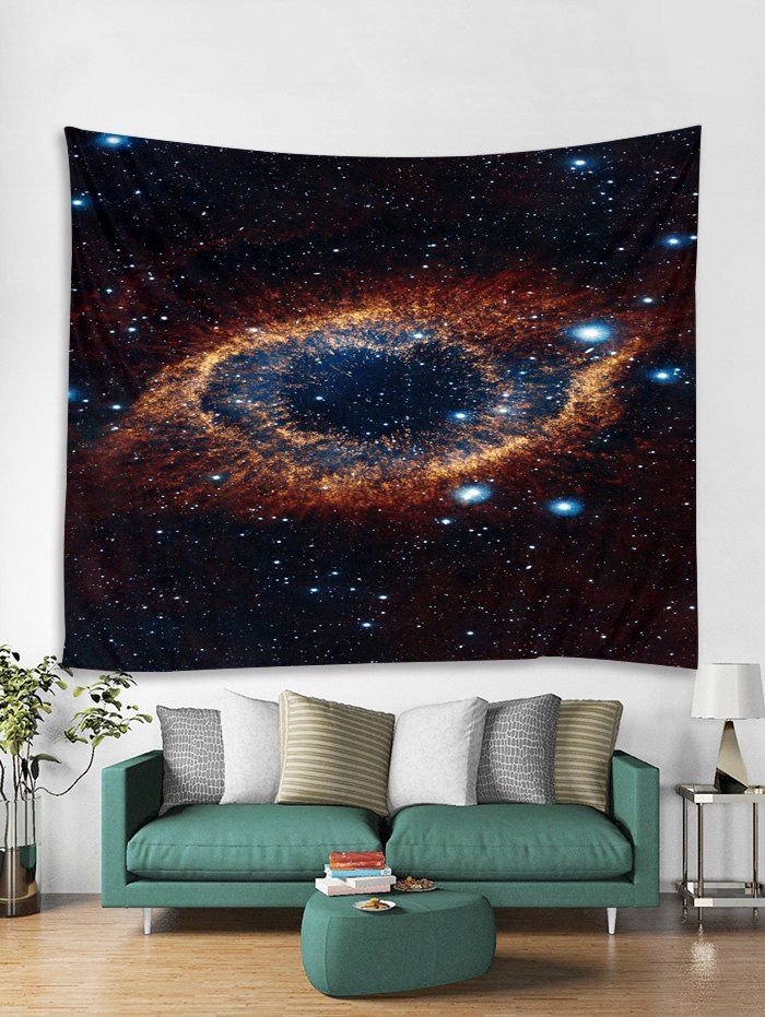 

Nebula Print Tapestry Wall Hanging Art Decoration, Brown