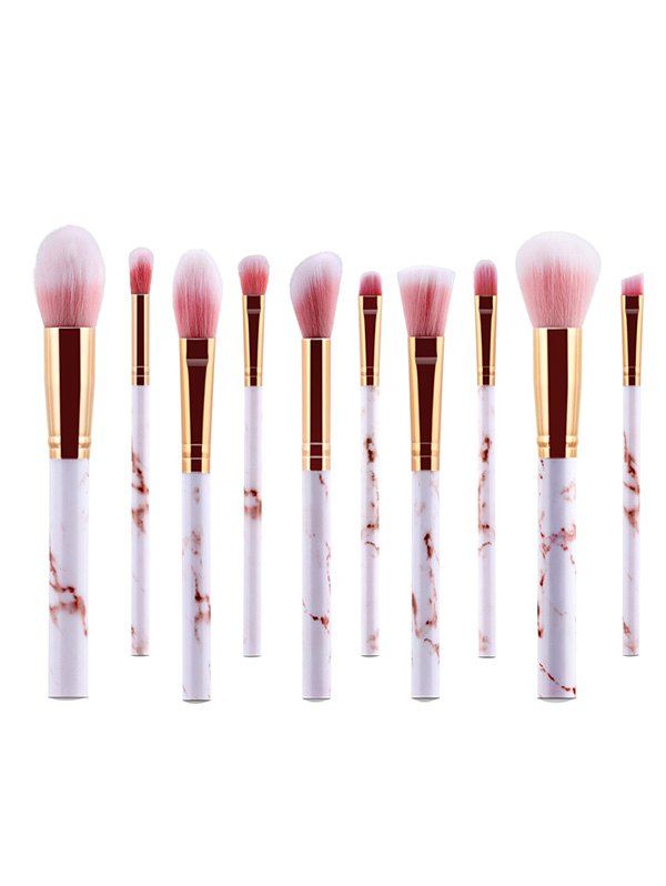 

10 PCS Makeup Tools Makeup Brushes, Light pink