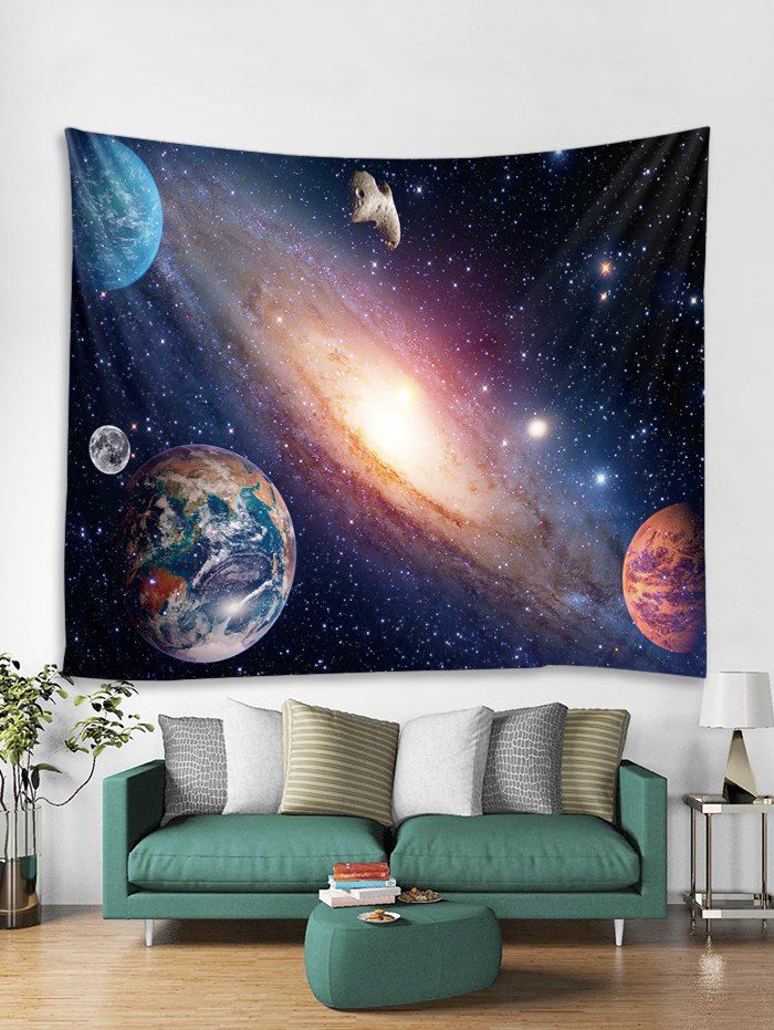 

Galaxy Planet Black Hole Print Wall Art Tapestry
