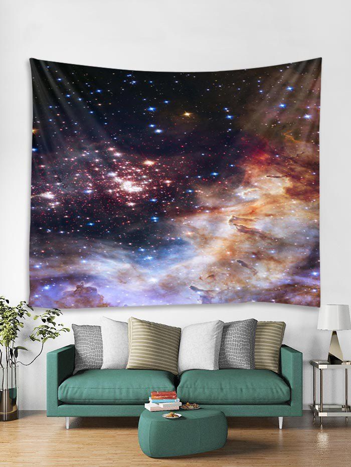 

Starry Sky Printed Tapestry Wall Hanging Art Decoration, Multi