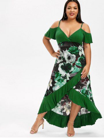 Green Hi-Low Dresses