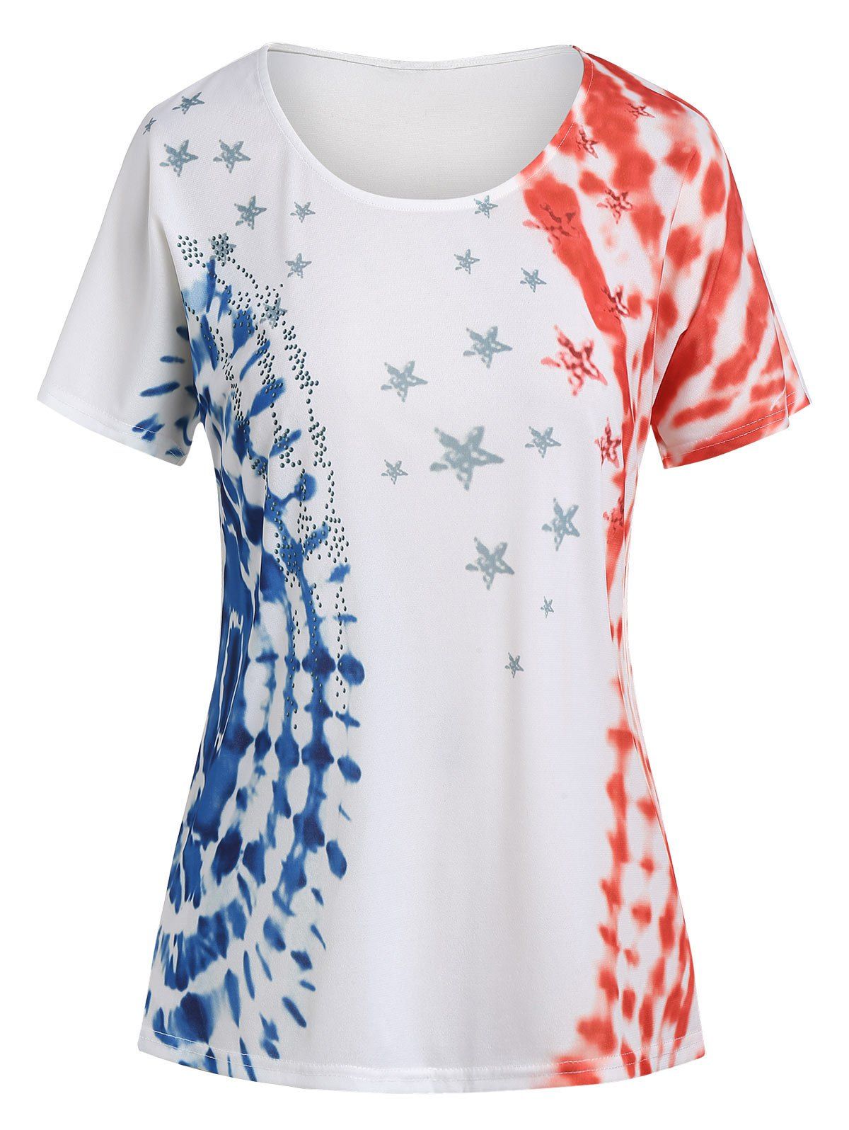 

Printed Short Sleeves T Shirt, White