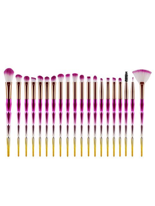 

20Pcs Professional Shadow Powder Makeup Brush Set, Multi-b