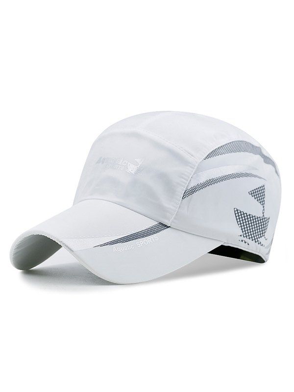 

Sailboat Pattern Quick Dry Baseball Cap, White