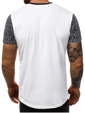 

Gradient Printed Crew Neck T Shirt, Red